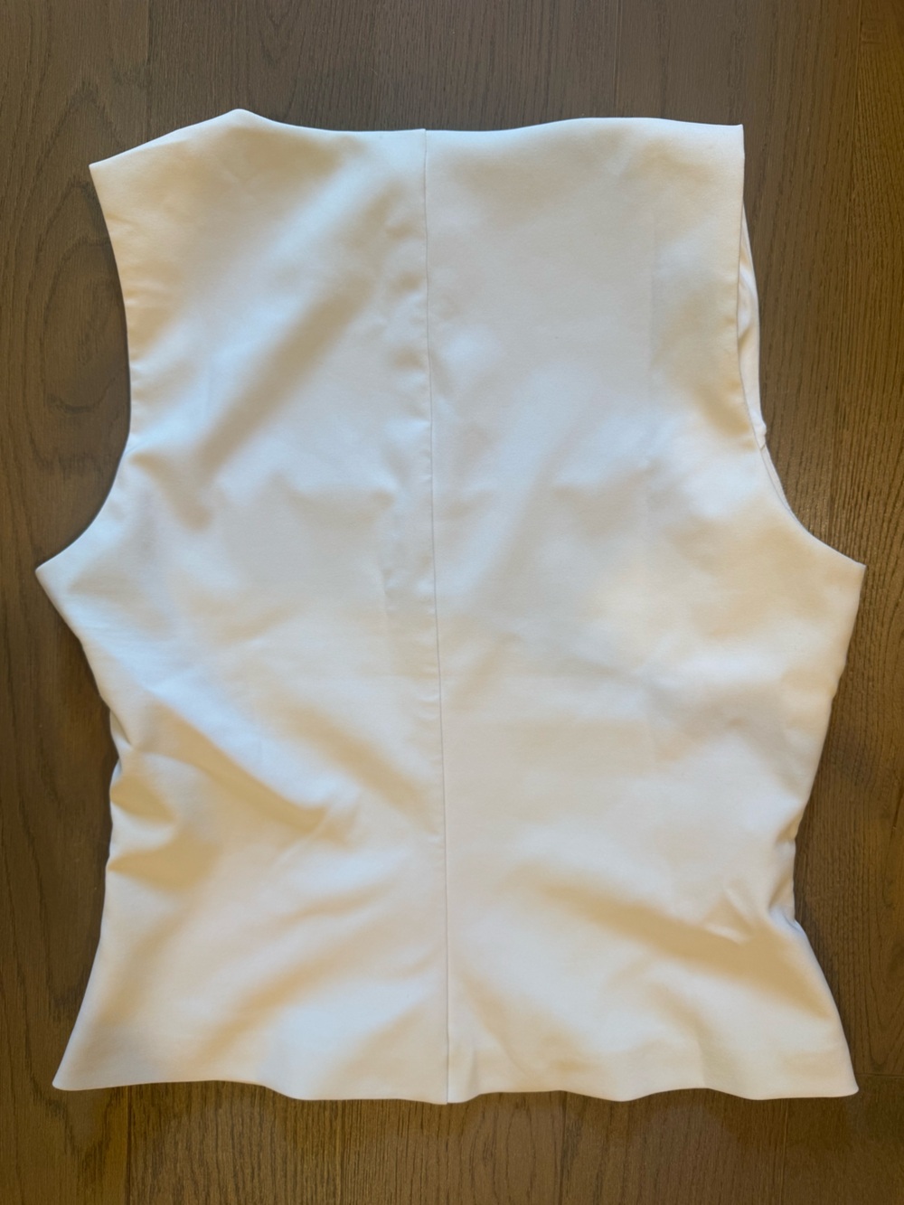 Zara White Square Neck Sleeveless Top - Picture 2 of 3